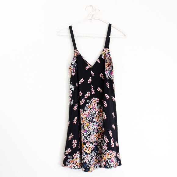 zara floral slip dress